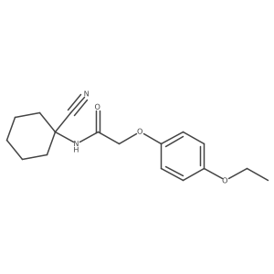 N-(1-cyanocyclohexyl)-2-(4-ethoxyphenoxy)acetamide结构式