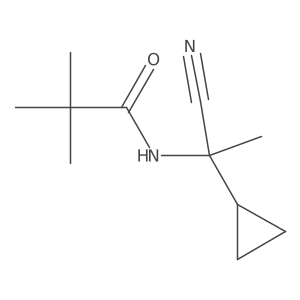 N-(1-cyano-1-cyclopropylethyl)-2,2-dimethylpropanamide Structure