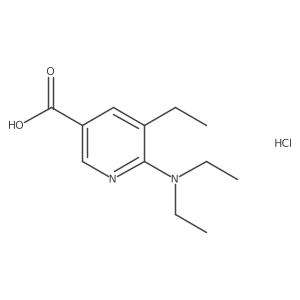 6-Diethylamino-5-ethylnicotinic acid hydrochloride结构式
