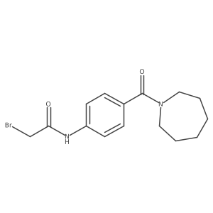 N-[4-(1-Azepanylcarbonyl)phenyl]-2-bromoacetamide Structure