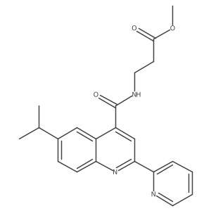 methyl N-{[6-isopropyl-2-(2-pyridinyl)-4-quinolinyl]carbonyl}-beta-alaninate Structure