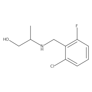 2-{[(2-Chloro-6-fluorophenyl)methyl]amino}propan-1-ol结构式