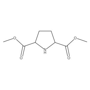 (2R,5R)-Dimethyl pyrrolidine-2,5-dicarboxylate Structure