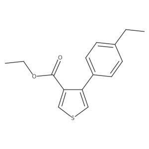 Ethyl 4-(4-ethylphenyl)-3-thiophenecarboxylate Structure