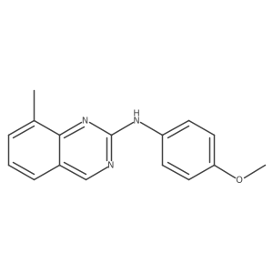 N-(4-methoxyphenyl)-8-methyl-2-quinazolinamine结构式