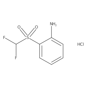 2-[(Difluoromethyl)sulfonyl]aniline hydrochloride Structure