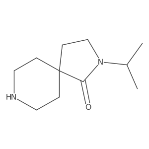2-Isopropyl-2,8-diazaspiro[4.5]decan-1-one结构式