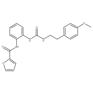 N-(2-(3-(4-methoxyphenethyl)ureido)phenyl)furan-2-carboxamide Structure
