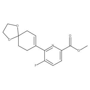 Methyl 5-fluoro-6-(1,4-dioxaspiro[4.5]dec-7-en-8-yl)picolinate Structure