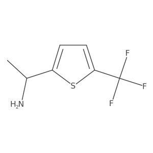 (1S)-1-[5-(trifluoromethyl)thiophen-2-yl]ethan-1-amine结构式