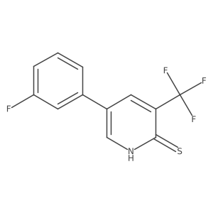 5-(3-Fluorophenyl)-3-(trifluoromethyl)pyridine-2-thiol Structure