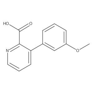 3-(3-Methoxyphenyl)pyridine-2-carboxylic acid结构式