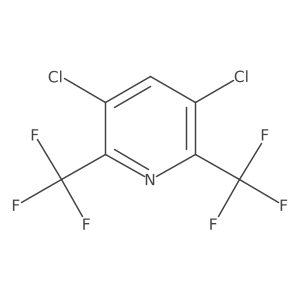 3,5-Dichloro-2,6-bis(trifluoromethyl)pyridine结构式