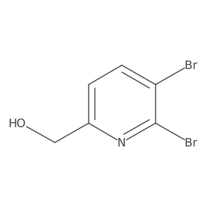 (5,6-Dibromopyridin-2-yl)methanol结构式