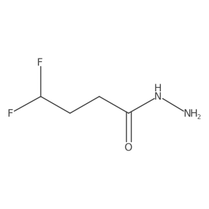 4,4-Difluorobutanehydrazide结构式