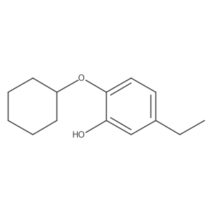 2-(Cyclohexyloxy)-5-ethylphenol Structure