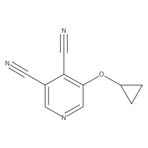 5-Cyclopropoxypyridine-3,4-dicarbonitrile Structure