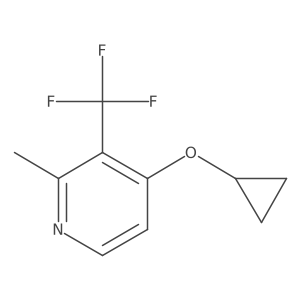 4-Cyclopropoxy-2-methyl-3-(trifluoromethyl)pyridine结构式