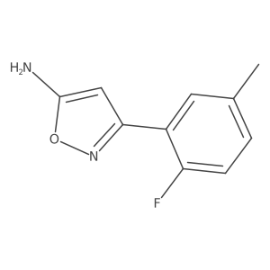 5-Amino-3-(2-fluoro-5-methylphenyl)isoxazole结构式