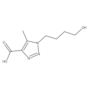 1-(4-Hydroxybutyl)-5-methyl-1h-1,2,3-triazole-4-carboxylic acid Structure