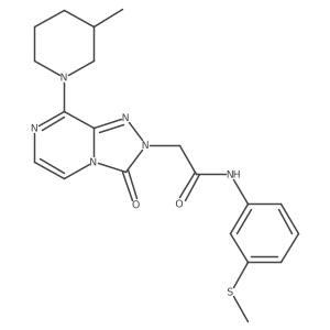 2-[8-(3-methylpiperidin-1-yl)-3-oxo[1,2,4]triazolo[4,3-a]pyrazin-2(3H)-yl]-N-[3-(methylsulfanyl)phenyl]acetamide Structure