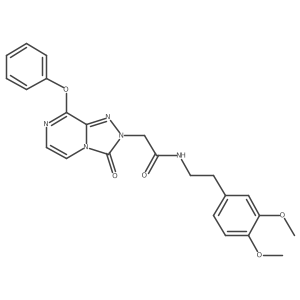 N-[2-(3,4-dimethoxyphenyl)ethyl]-2-{3-oxo-8-phenoxy-2H,3H-[1,2,4]triazolo[4,3-a]pyrazin-2-yl}acetamide Structure