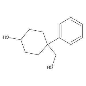 4-(Hydroxymethyl)-4-phenylcyclohexanol结构式