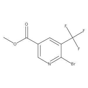 Methyl 6-bromo-5-(trifluoromethyl)nicotinate结构式