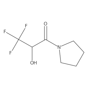 3,3,3-Trifluoro-2-hydroxy-1-(pyrrolidin-1-YL)propan-1-one Structure