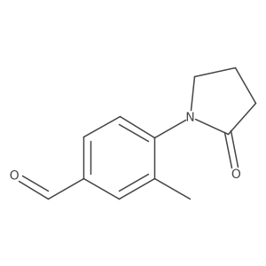 3-Methyl-4-(2-oxopyrrolidin-1-YL)benzaldehyde结构式