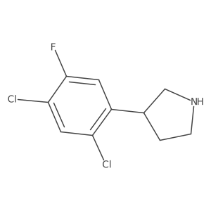 3-(2,4-Dichloro-5-fluorophenyl)pyrrolidine Structure