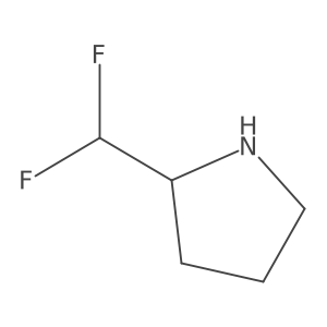 (2S)-2-(difluoromethyl)pyrrolidine结构式
