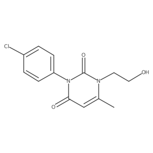 3-(4-Chlorophenyl)-1-(2-hydroxyethyl)-6-methyl-2,4(1H,3H)-pyrimidinedione Structure