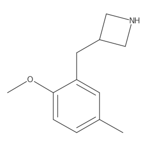 3-(2-Methoxy-5-methylbenzyl)azetidine结构式