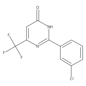 2-(3-chlorophenyl)-6-(trifluoromethyl)pyrimidin-4(3H)-one Structure