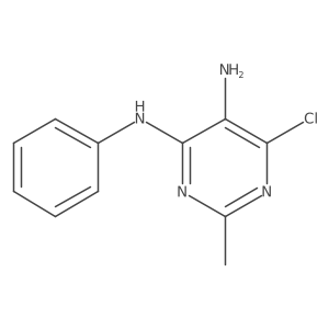6-chloro-2-methyl-4-N-phenylpyrimidine-4,5-diamine Structure