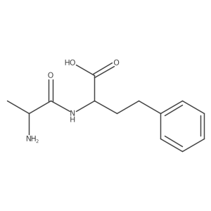 Butanoic acid, L-alanyl-4-phenyl-L-2-amino- Structure