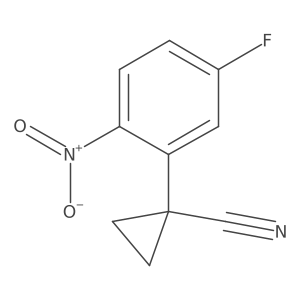 1-(5-Fluoro-2-nitrophenyl)cyclopropane-1-carbonitrile Structure