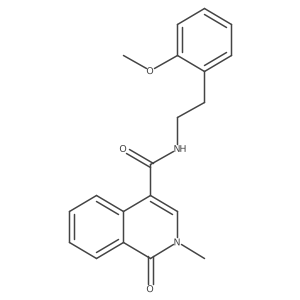 N-[2-(2-methoxyphenyl)ethyl]-2-methyl-1-oxo-1,2-dihydroisoquinoline-4-carboxamide结构式