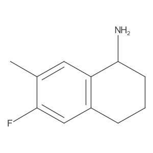 6-Fluoro-7-methyl-1,2,3,4-tetrahydronaphthalen-1-amine Structure