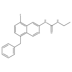 1-(8-Benzyl-5-fluoroisoquinolin-3-yl)-3-ethylurea结构式