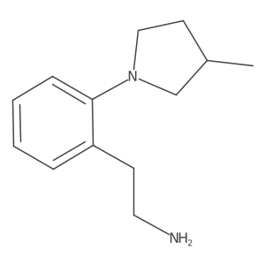 Benzeneethanamine, 2-(3-methyl-1-pyrrolidinyl)-结构式