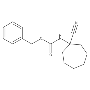 benzyl N-(1-cyanocycloheptyl)carbamate Structure