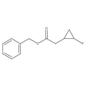 Benzyl 2-(2-fluorocyclopropyl)acetate Structure