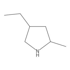 2-Methyl-4-ethylpyrrolidine结构式