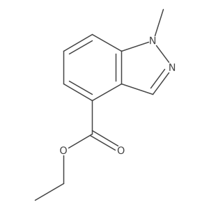 Ethyl 1-methyl-1H-indazole-4-carboxylate结构式