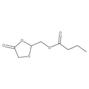 (5-oxo-1,3-oxathiolan-2-yl)methyl Butanoate结构式