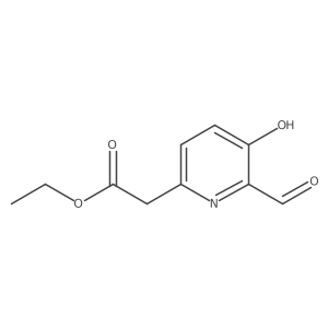Ethyl (6-formyl-5-hydroxypyridin-2-YL)acetate结构式
