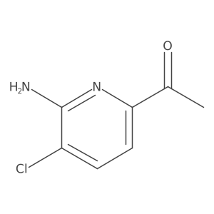 1-(6-Amino-5-chloropyridin-2-YL)ethanone结构式