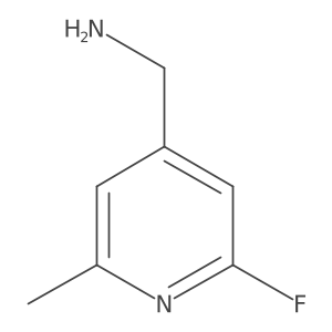 (2-Fluoro-6-methylpyridin-4-YL)methylamine Structure